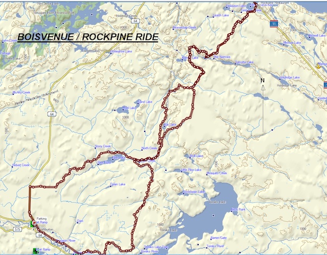 Map for Boisvenue Rockpine