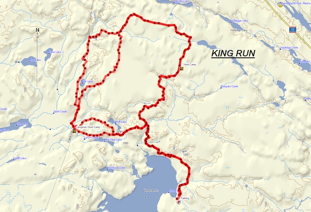 map of King Run ride