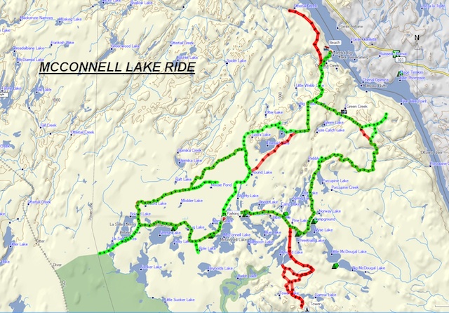 map of McConnell Lake