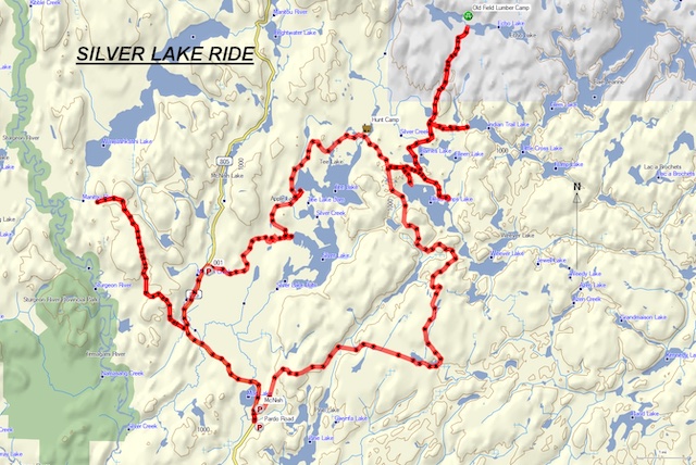 map of Silver Lake ride