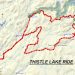 map of Thistle Lake ride